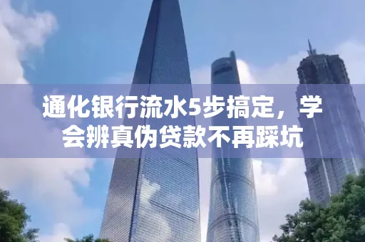 通化银行流水5步搞定，学会辨真伪贷款不再踩坑