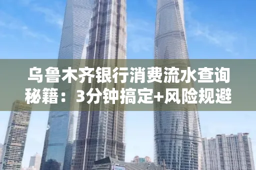 乌鲁木齐银行消费流水查询秘籍：3分钟搞定+风险规避干货